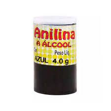 TINTA ANILINA 4GRS AZUL GLITTER