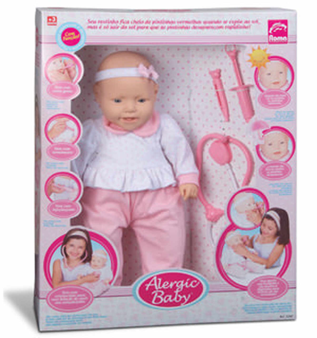 BONECA ALERGIC BABY C/ACESSORIOS 5260 ROMA JENSEN