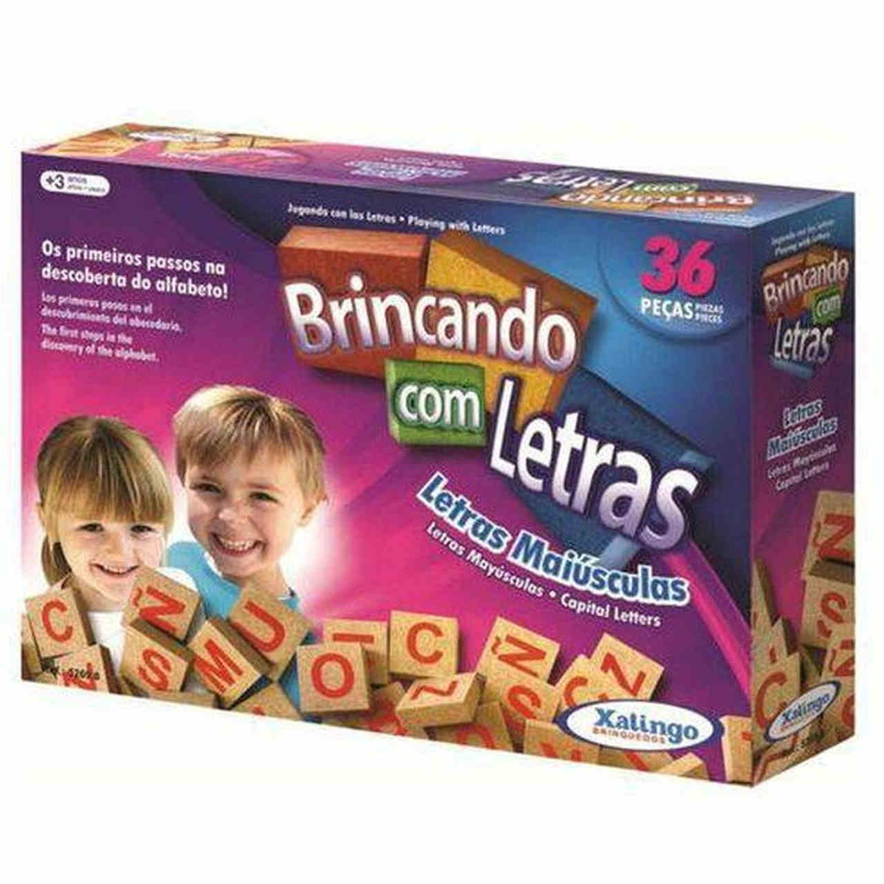 BRINCANDO C/ LETRAS E NUMEROS C/ 36 PCS 5269.8 XALINGO