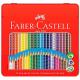 LAPIS DE COR ECOLAPIS 24 CORES TRIANGULAR GRIP 121024LTN FABER CASTELL