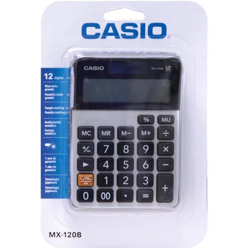 CALCULADORA MESA 12 DIG MX-120B CASIO UND