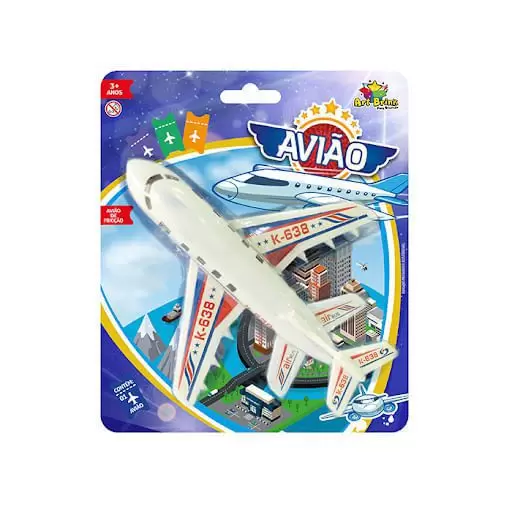 AVIAO 23,5CM NA CARTELA ZB784 ART BRINK UND