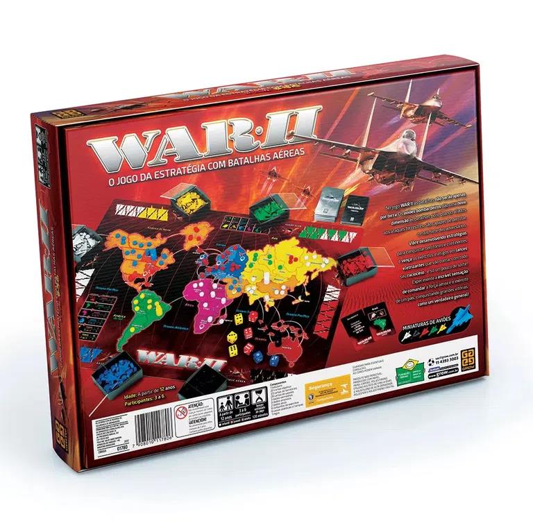 JOGO DE TABULEIRO WAR II 1780 GROW