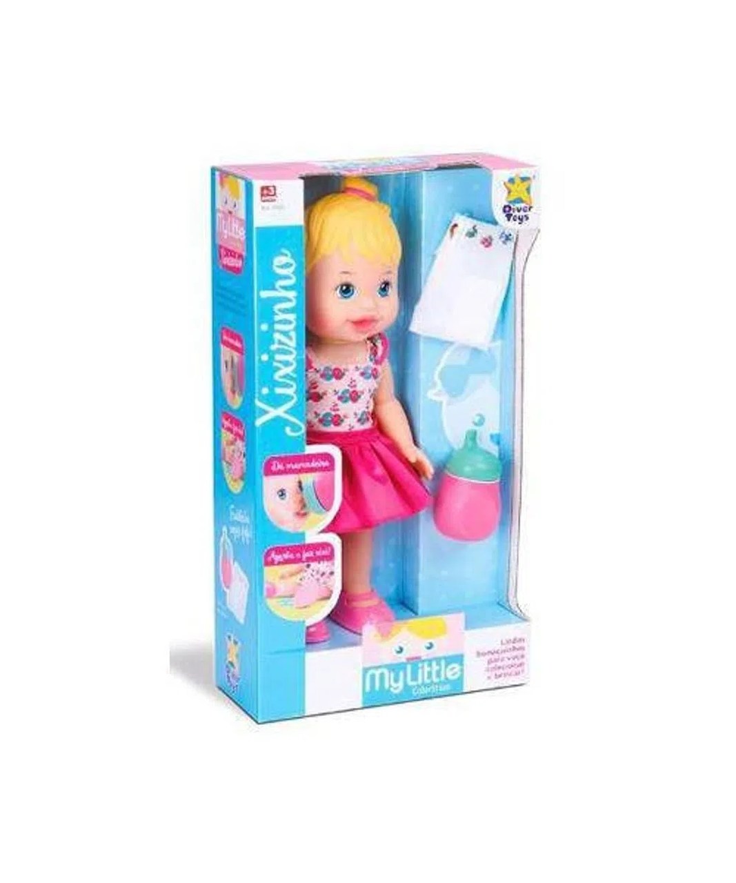 BONECA MY LITTLE COLLECTION FAZ XIXI DIVERTOYS UND