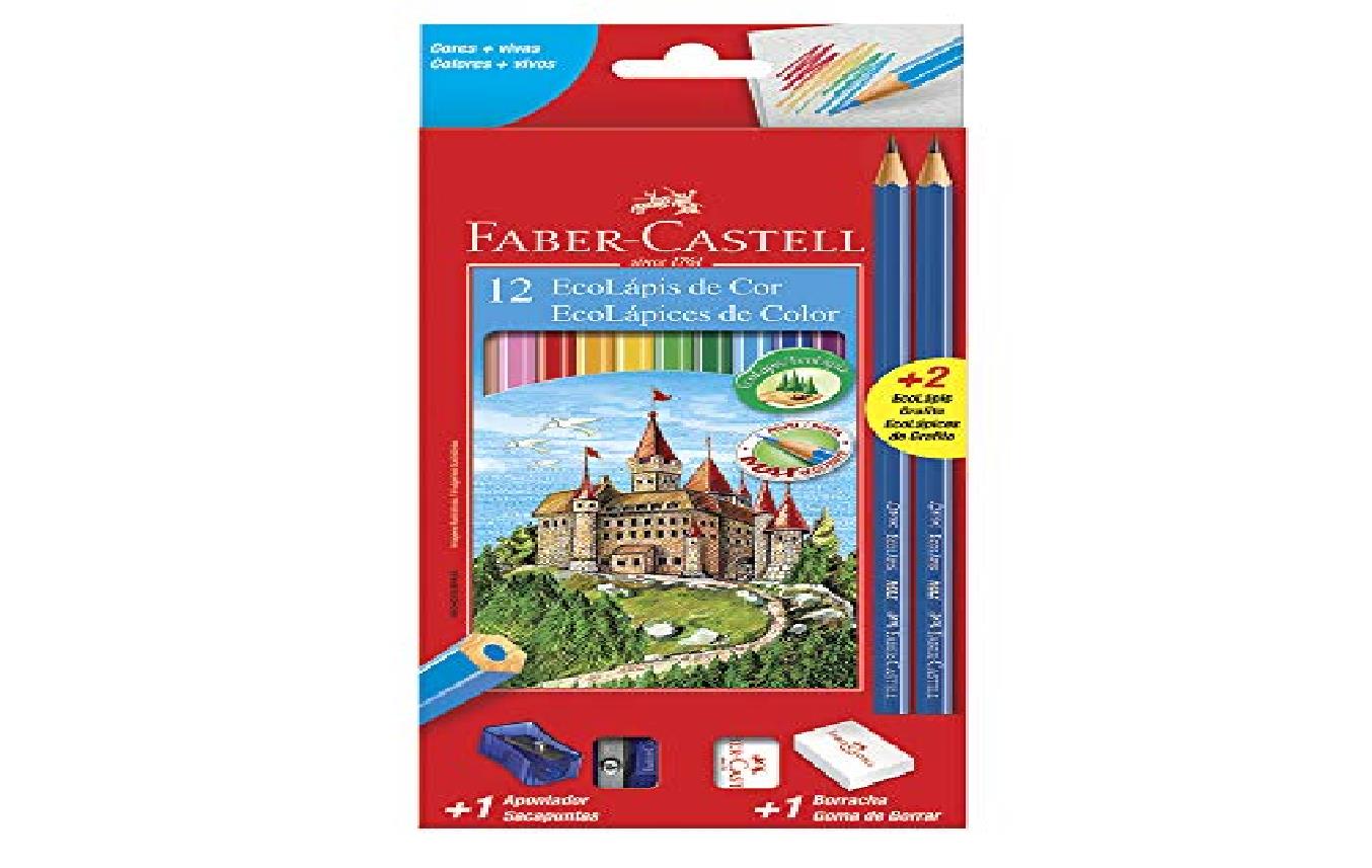 LAPIS DE COR KIT APON.2LAPIS BOR. CORES FABER CASTELL UND