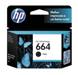 CARTUCHO DE TINTA N.664 F6V29AB PRETO HP