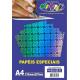 PAPEL A4 HOLOGRAFICO 120GRS CORES OFF PAPER PCT C/10 FLS