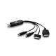 CARREGADOR MULTIFUNCIONAL 4 EM 1 USB 2.0 UC-14 C3TECH