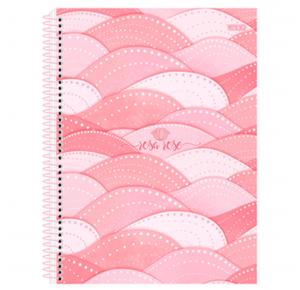 CADERNO UNIV. C/D 10X1 160 FLS ROSA ROSE 233260 SAO DOMINGOS UND