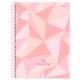 CADERNO UNIV. C/D 10X1 160 FLS ROSA ROSE 233260 SAO DOMINGOS UND