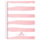 CADERNO UNIV. C/D 10X1 160 FLS ROSA ROSE 233260 SAO DOMINGOS UND