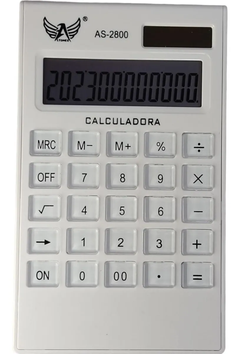 CALCULADORA ELETRONICA AS-2800 12 DIGITOS LTOMEX UND