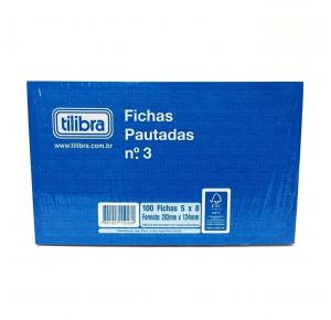 FICHA PAUTADA N3 5X8 100FLS TILIBRA UND