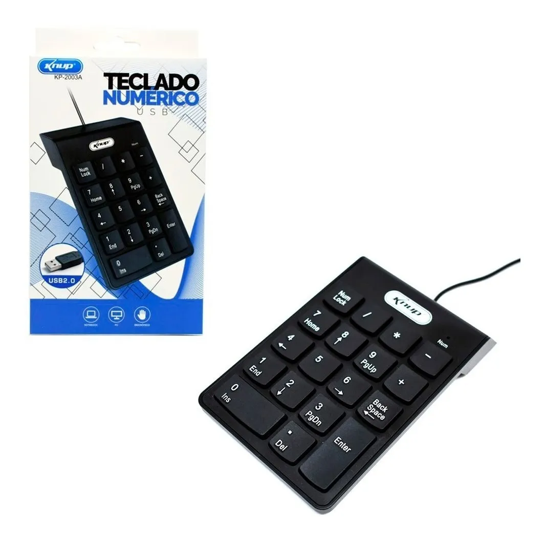 TECLADO NUMERICO USB KP-2003A KNUP UND