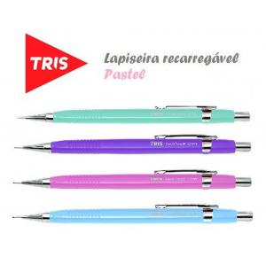 LAPISEIRA C/ BORRACHA 0.7 TECH PASTEL 691374 CORES TRIS UND