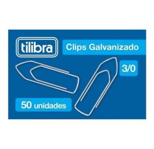 CLIPS GALVANIZADO 3/0 C/ 50 UNDS 300527 TILIBRA UND