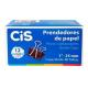 PRENDEDOR DE PAPEL 25MM PRETO CIS UND