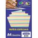 PAPEL A4 ESTAMPADO 180GRS BOLINHAS CORES OFF PAPER PCT C/10 FLS