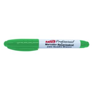 MARCADOR QUADRO BRANCO PROF. RECARREGAVEL C/CLIP 125 VERDE RADEX UND