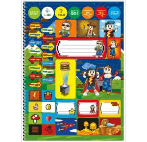 CADERNO UNIV. C/D 1X1 80 FLS PIXEL 233129 SAO DOMINGOS UND