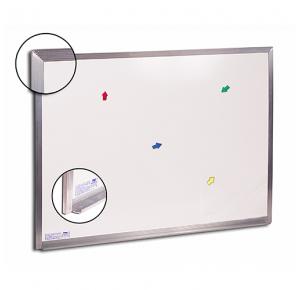 QUADRO BRANCO MOLD ALUM 100X080CM STD STEEL MAGNETICO CORTIARTE