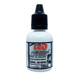 REFIL MARCADOR QUADRO BRANCO PROF. 20ML 228 PRETO RADEX UND