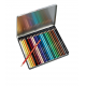 LAPIS DE COR AQUARELAVEL AQUACOLOR C/ 24 CORES ESTOJO METAL 1624-5 STABILO UND