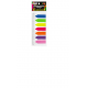 MARCA PAGINA C/ REGUA SMART NOTES 12X44MM SETA NEON 7 CORES BRW UND