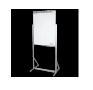 CAVALETE FLIP CHART BRANCO MOLD ALUM S/ RODAS CORTIARTE UND