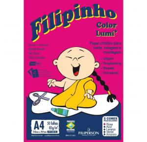 BLOCO CRIATIVO A4 LUMI FILIPINHO 85 GRS 50FLS 03819 FILIPERSON 