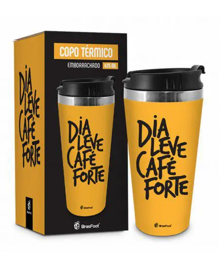 COPO TERMICO 450ML DIA LEVE CAFE FORTE 10054 BRASFOOT UND