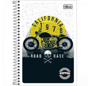 CADERNO C/D 1/4 80 FLS PEPPER ESP C/P 230031 LILAS TILIBRA UND