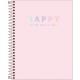 CADERNO COLEGIAL 1X1 80FLS CPP HAPPY CORES TILIBRA