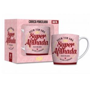 CANECA PORCELANA FAMILIA 360ML SUPER AFILHADA 2500 BRASFOOT UND