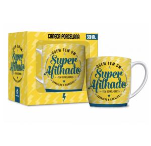 CANECA PORCELANA FAMILIA 360ML SUPER AFILHADO 2501 BRASFOOT UND