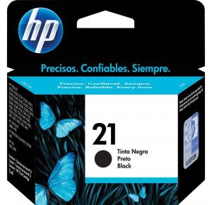 CARTUCHO DE TINTA 21 C9351AB 7ML PRETO HP 