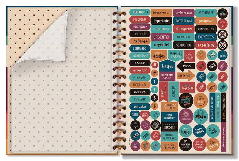 CADERNO PAUTA E PONTO RECICLAR 80FLS 90G 2005 FINA IDEIA UND