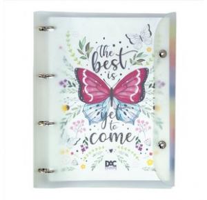 CADERNO ARG. BORBOLETA TRENDY DAC UND