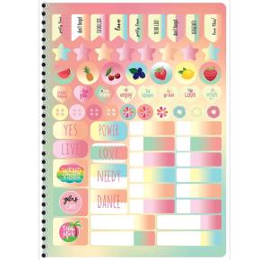 CADERNO UNIV. C/D 1X1 80 FLS CLEAN 233134 SAO DOMINGOS UND