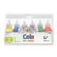 COLA COLORIDA 20 GRS C/ 6 CORES 4366 LEO LEO UND