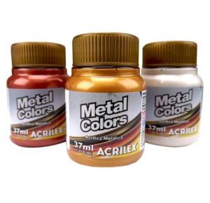 TINTA METAL COLORS ACRYLIC 37ML 532 CORES  ACRILEX UND