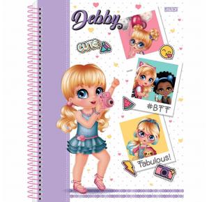 CADERNO UNIV. C/D 1X1 80 FLS DEBBY 233095 SAO DOMINGOS UND