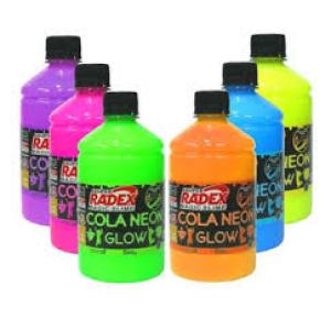 COLA GLOW SLIME 500GR NEON CORES RADEX UND