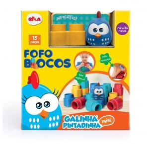 Blocos de Montar - Fofo Blocos - Galinha Pintadinha - Elka