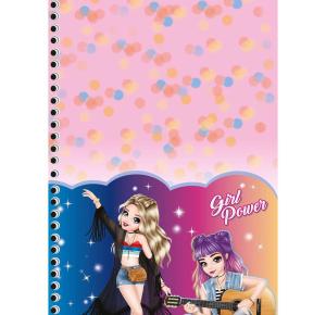 CADERNO UNIV. C/D 1X1 80 FLS GIRL POWER 233144 SAO DOMINGOS UND