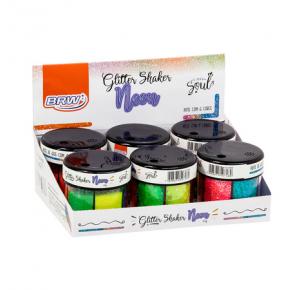 GLITTER SHAKER 60 GRS C/ 6 CORES COLORS BRW UND