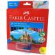 LAPIS DE COR 24 CORES 1 APONTADOR 120124+1APT FABER CASTELL