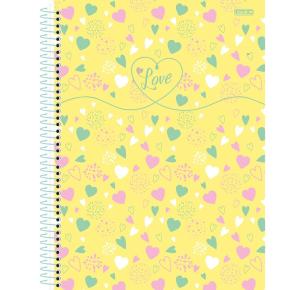 CADERNO UNIV. C/D 12X1 192 FLS LOVE 233269 SAO DOMINGOS UND