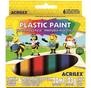 TINTA PLASTICA PLASTIC PAINT 03206 ACRILEX CX C/06 UNDS