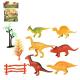 DINOSSAUROS ACESSORIOS C/10 PCS ART BRINQ 